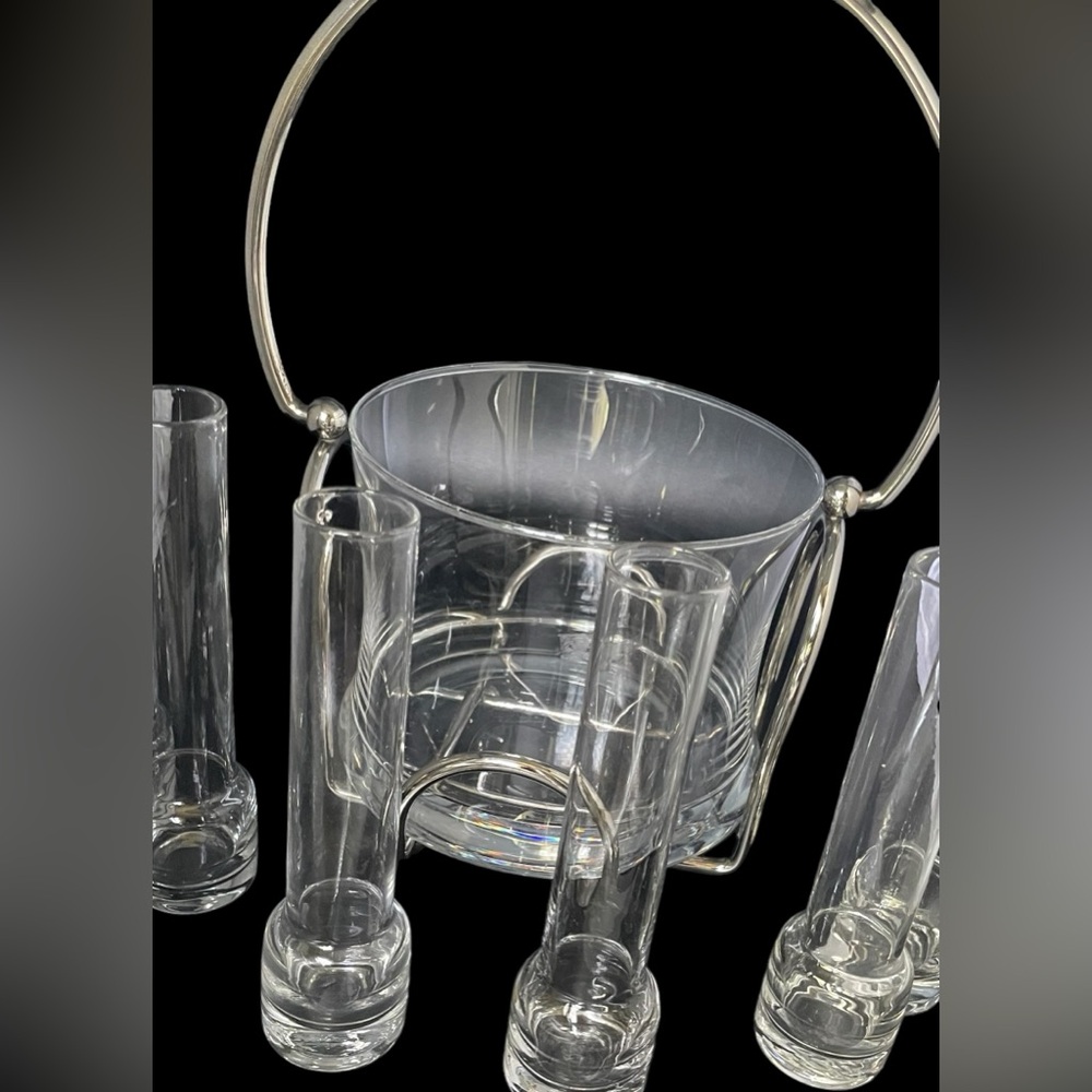 Ice Bucket with Shot Glasses